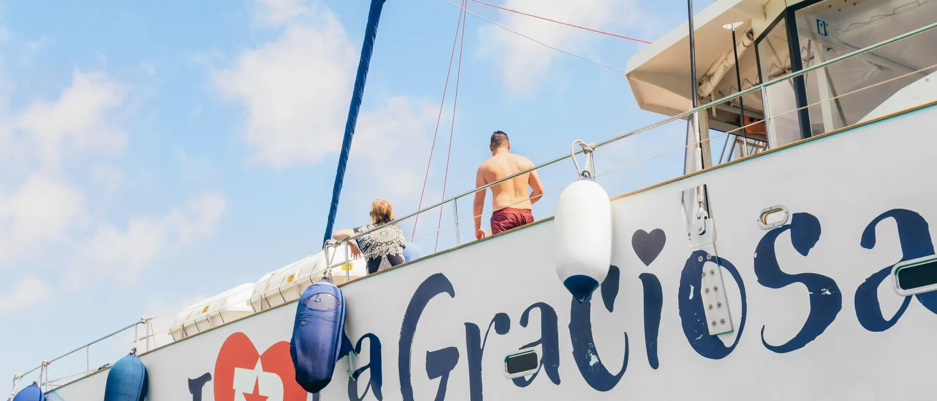 I Love La Graciosa. Lanzarote Catamaran Cruise