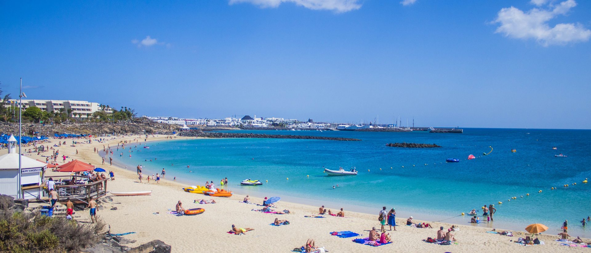 Playa Dorada Beach in Playa Blanca